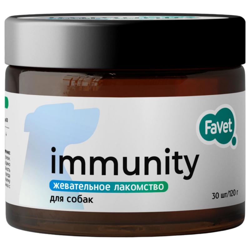 Лакомство Favet Immunity для иммунитета для собак 120 г