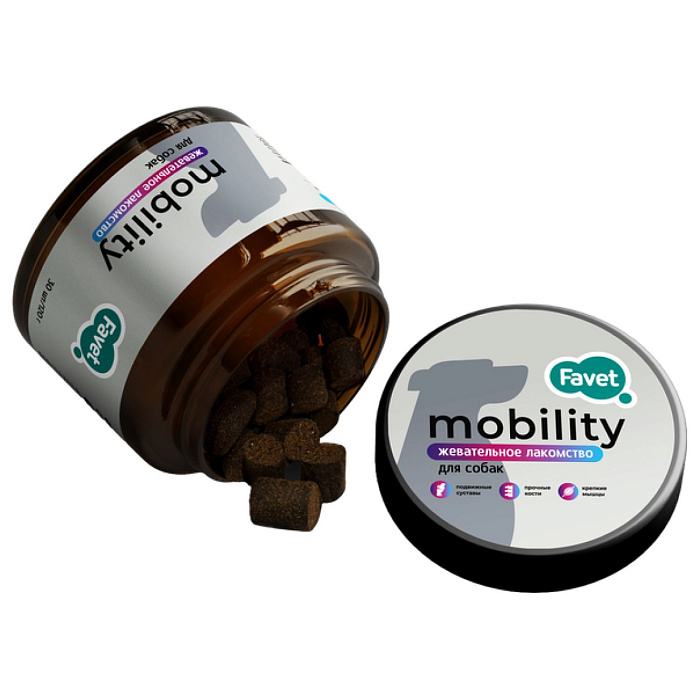 Лакомство Favet Mobility для мыщц и суставов для собак 120 г 2