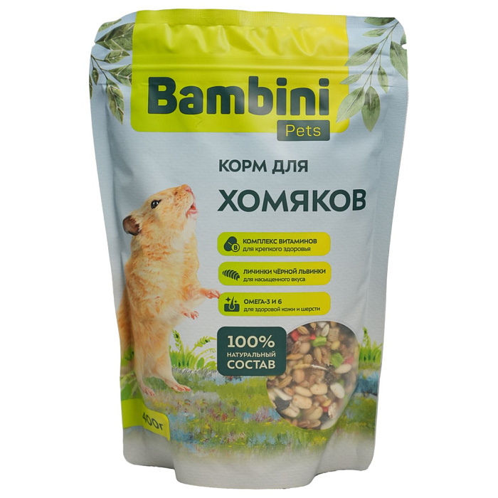 Bambini Pets корм для хомяков 400 г 2