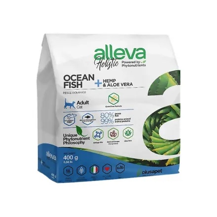 Alleva Holistic Adult Океаническая рыба/конопля/алое вера (б/зерн) для кошек 3