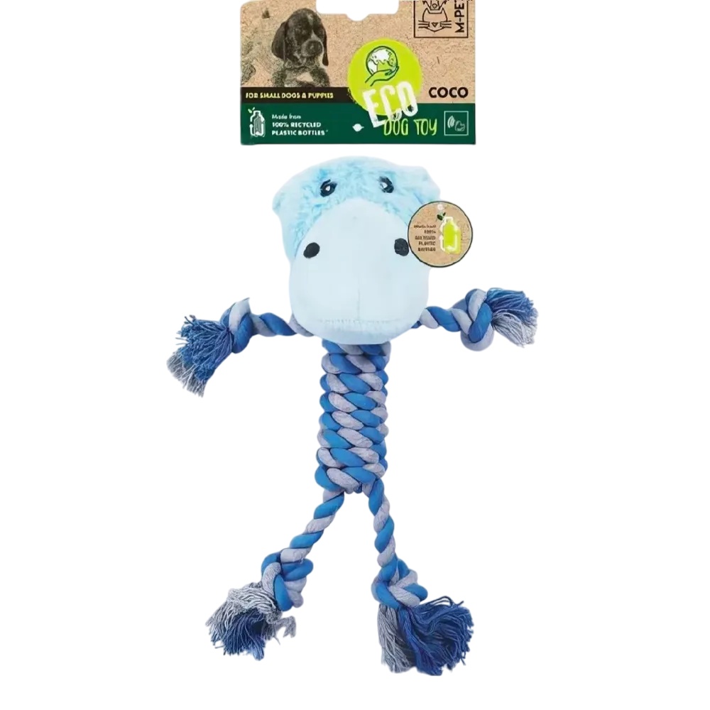 Игрушка Mpets Бегемотик Коко мягкая для собак 33 см