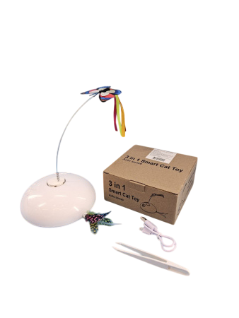 Игрушка Чистый котик Летящая бабочка для кошек 13,6*13,6*5,6 см 2