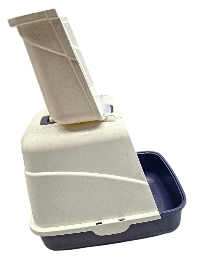 Туалет Чистый котик закрытый с фильтром и совком для кошек 50*40*41 см 2