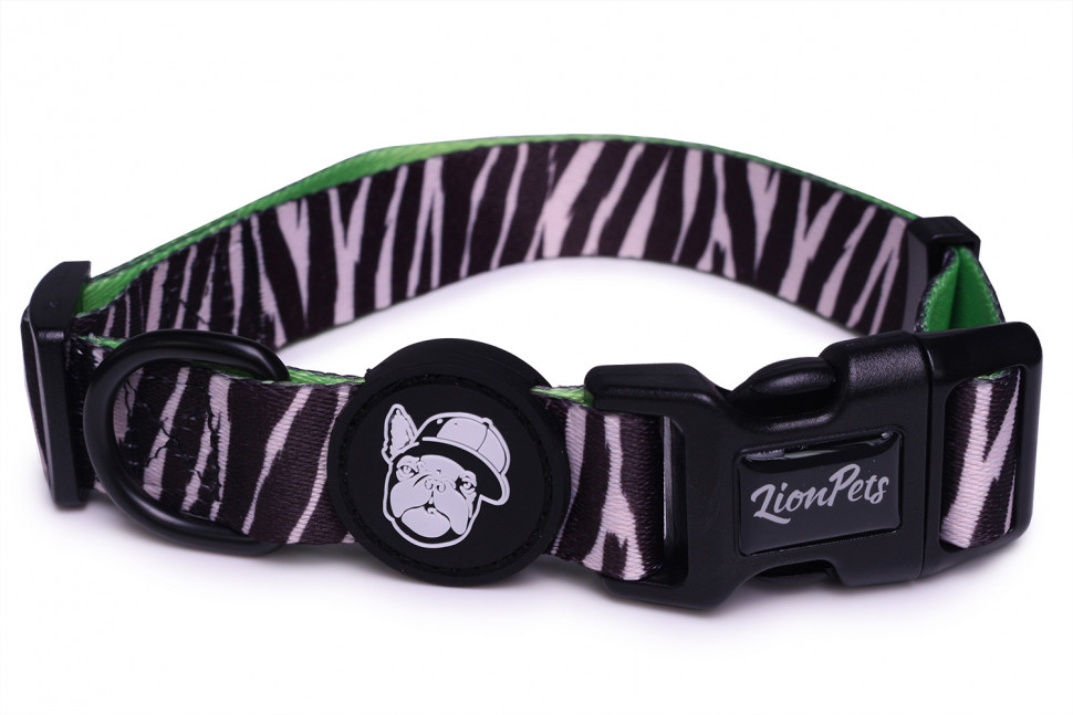 Ошейник LionPets Зебра LPO-00500-12s для собак S 25-40 см*2 см