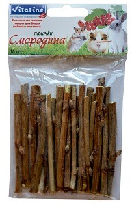 Палочки Vitaline смородина для грызунов