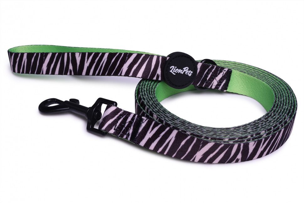 Поводок LionPets Зебра LP-700-12 для собак S 2 см*1,5 м