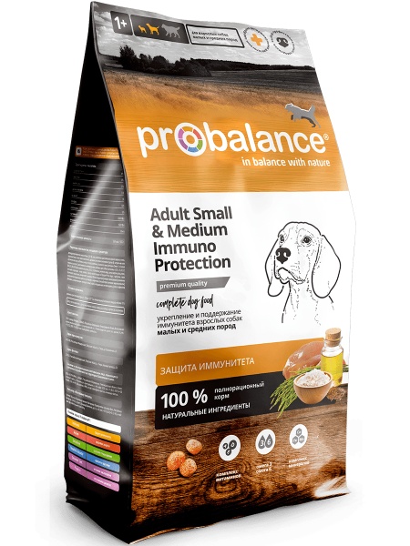 ProBalance Adult Small & Medium Immuno для собак малых и средних пород