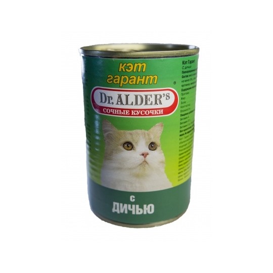 Dr.Alders Алдерс Дичь консерва для кошек 415 г