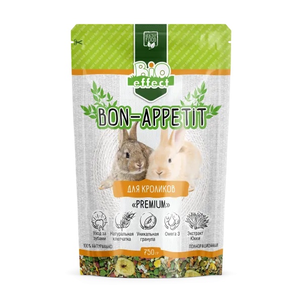 Bio Effect Bon-appetit Premium корм для кроликов 750 г