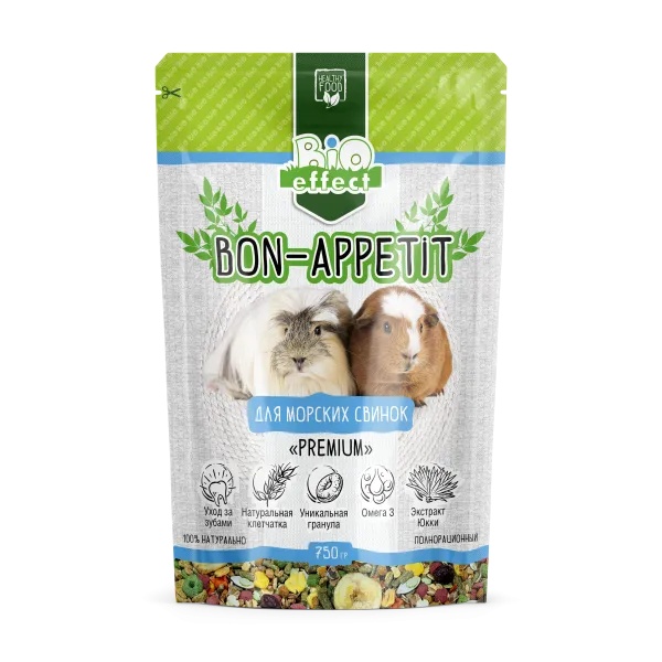 Bio Effect Bon-appetit Premium корм для морских свинок 750 г