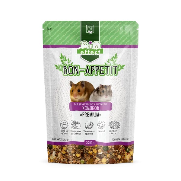 Bio Effect Bon-appetit Premium корм для хомяков 550 г