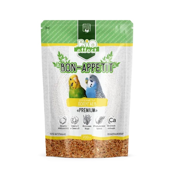 Bio Effect Bon-appetit Premium корм для волнистых попугаев 700 г