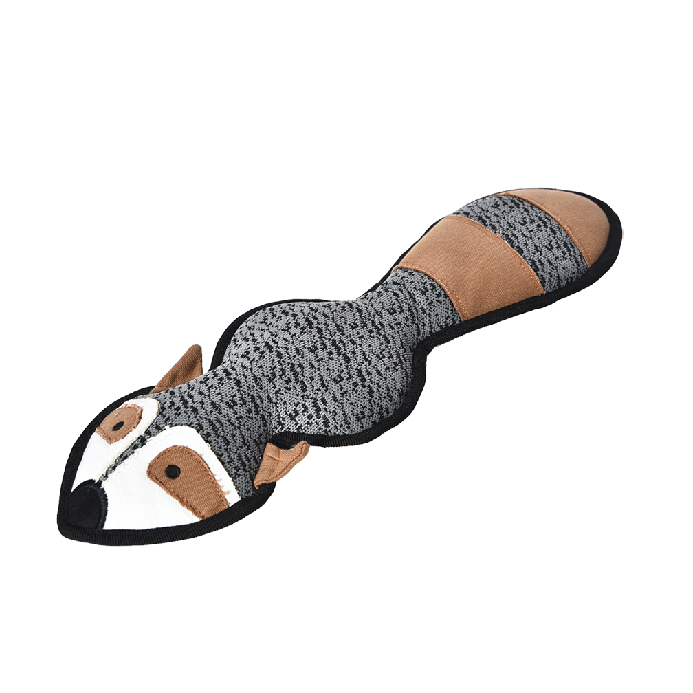 Игрушка Pet-it Wild Енот мягкий с пищалкой и хвостом для собак 15*45 см
