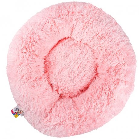 Лежанка Fancy Pets Пончик розовый для животных 70*70*16 см 2
