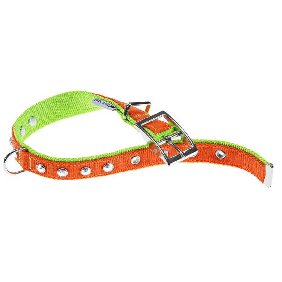 Ошейник Ferplast Dual Strap оранжево-зеленый для собак CF20/43