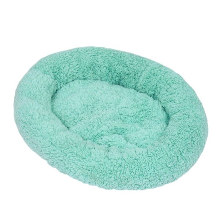 Лежанка Пижон Уют мягкий мех мятный для животных 45*35*11 см