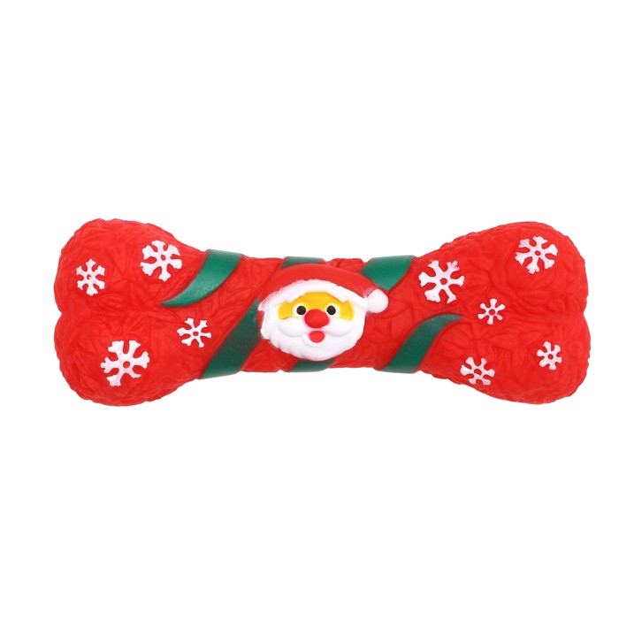 Игрушка Пижон Новогодняя кость винил для собак 18 см