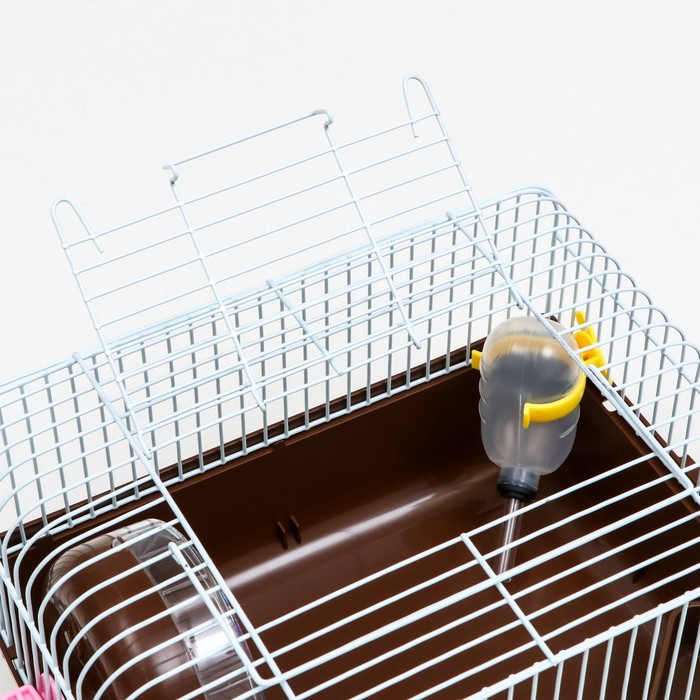 Клетка Пижон пластик коричневая для грызунов 27*21*17см 3