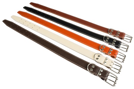 Ошейник №45 2 слоя неукрашенный для собак 4,5*54-71см