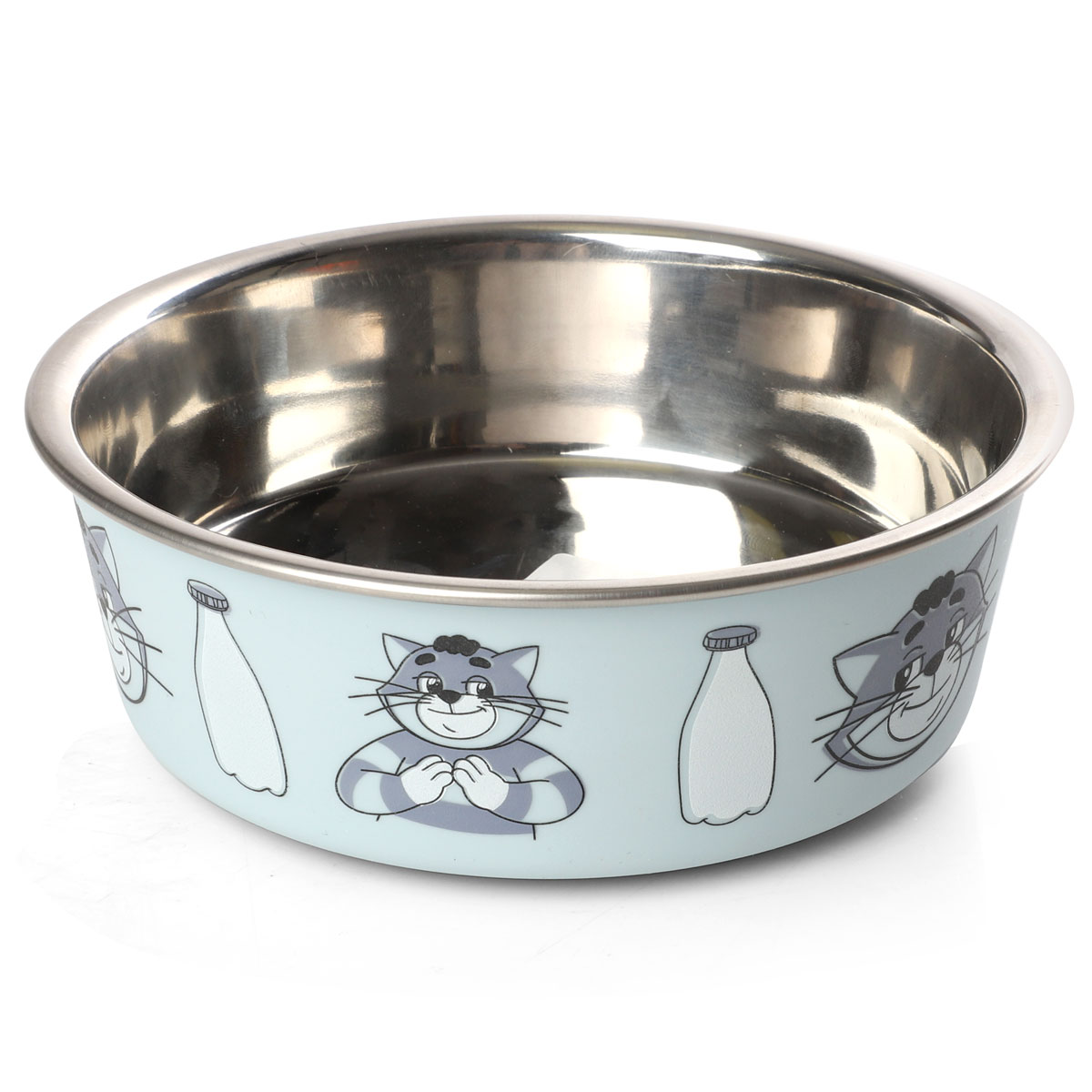 Миска Triol Простоквашино Матроскин на резинке металл для животных 2