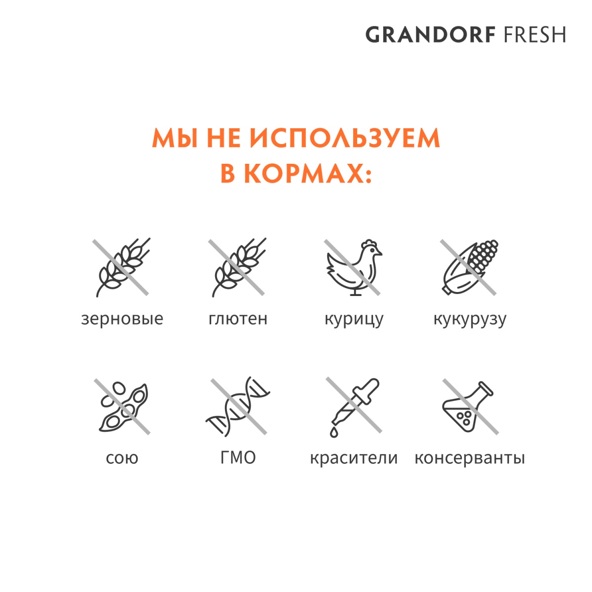 Grandorf Fresh Sterilised Индейка/батат для кошек 6
