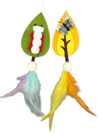 Дразнилка Wogy Листик с перьями для кошек 40 см 2