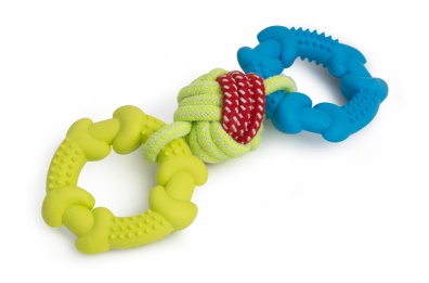 Игрушка Wogy Клубок с кольцами для собак 10*10*6,5 см 2