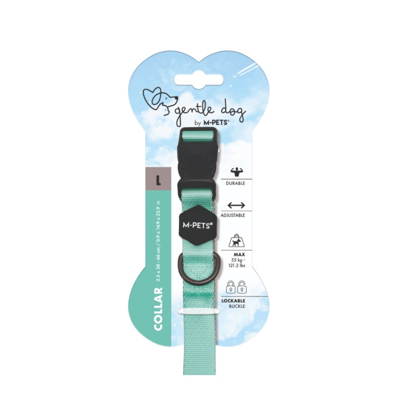 Ошейник Mpets Gentle dog бирюзовый для животных 4
