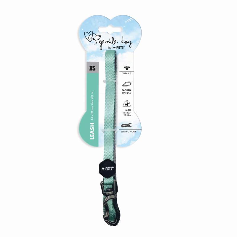 Поводок Mpets Gentle Dog бирюзовый для животных