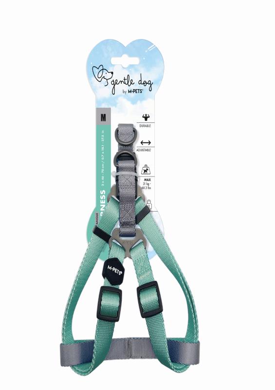 Шлейка Mpets Gentle dog бирюзовый для собак 3