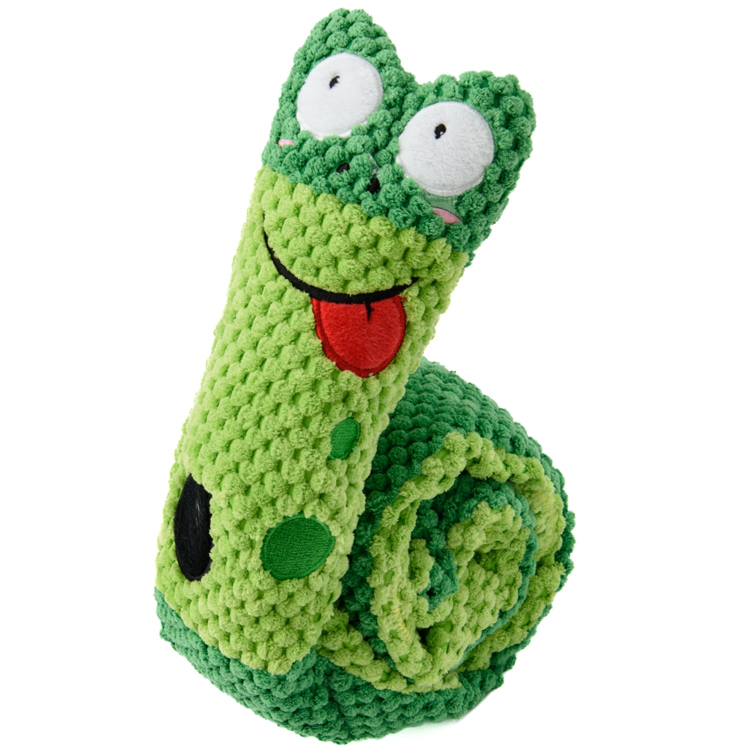 Игрушка Mr. Kranch "Червячок" с карманами под лакомство зеленый для собак 70 см 2