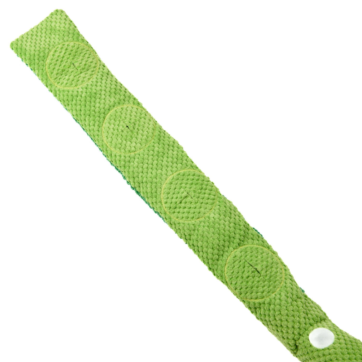 Игрушка Mr. Kranch "Червячок" с карманами под лакомство зеленый для собак 70 см 4