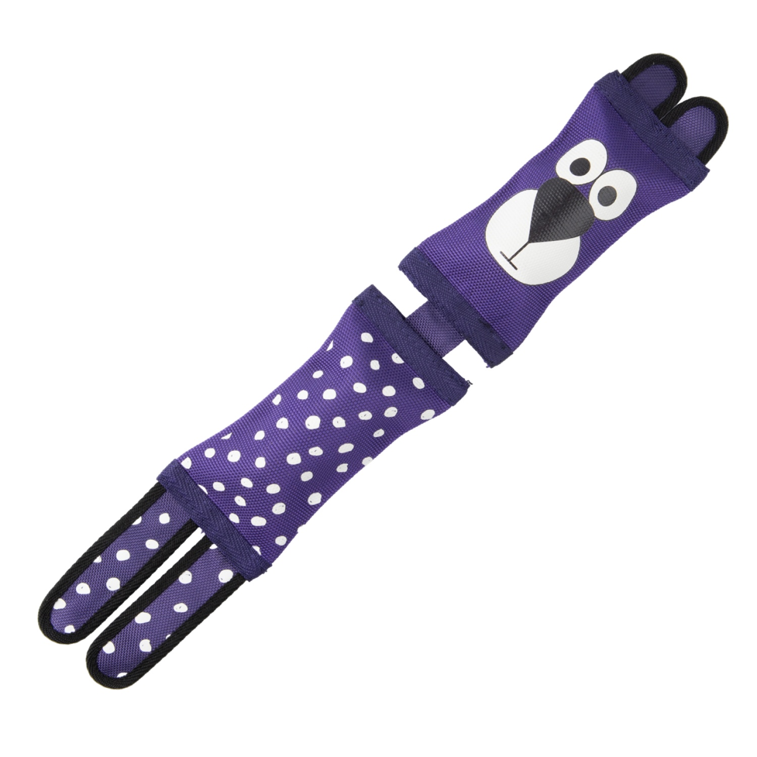 Игрушка Медвежонок из пожарного шланга Mr. Kranch брезент фиолетовый для собак 50 см