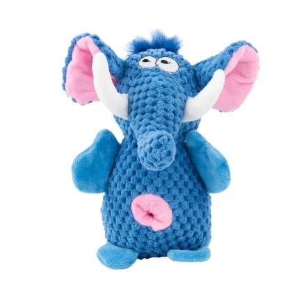 Игрушка Mr. Kranch "Слон" плюшевая с канатами и пищалкой для собак