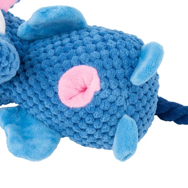 Игрушка Mr. Kranch "Слон" плюшевая с канатами и пищалкой для собак 4