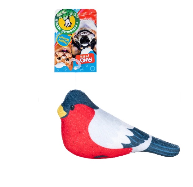 Игрушка Fancy Pets Снегирь с кошачьей мятой для кошек