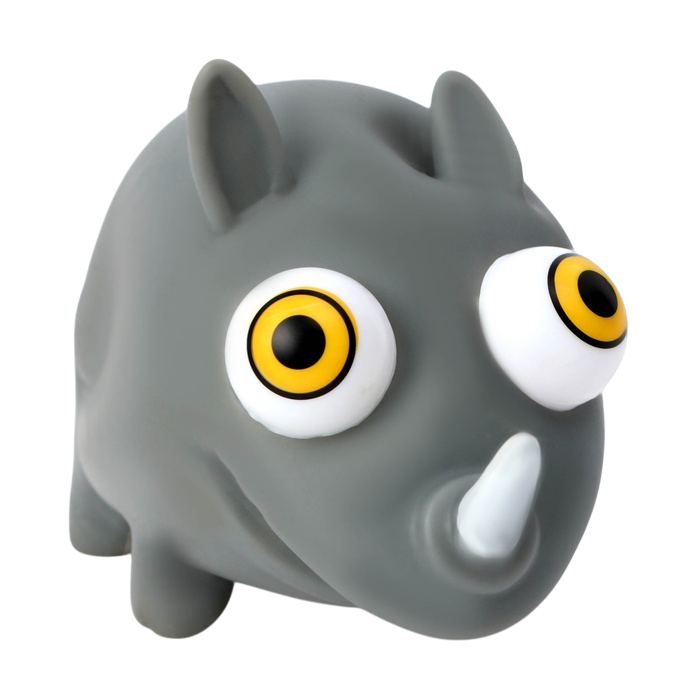 Игрушка Пижон Носорог-пучеглаз латекс для собак 7 см