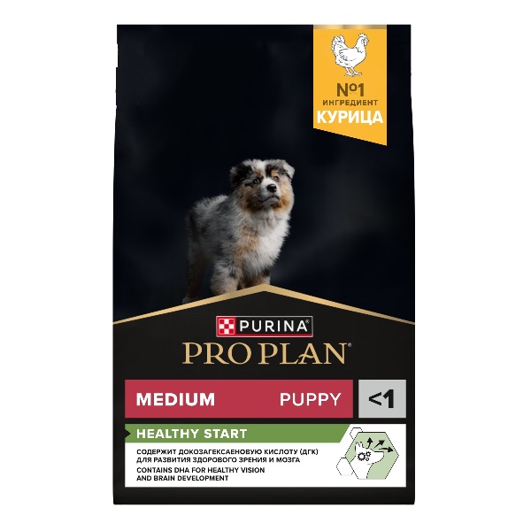 Pro Plan Medium Puppy Курица/Рис для щенков