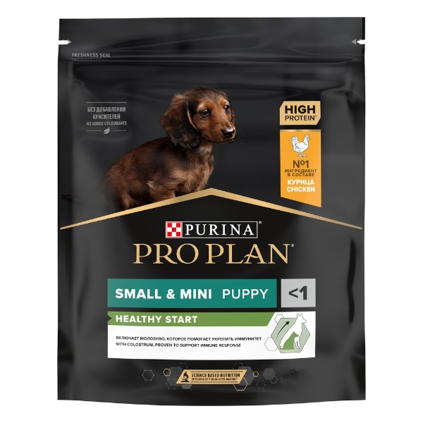 Pro Plan Small & Mini Puppy  для щенков мелких и карликовых пород, с высоким содержанием курицы