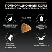 Pro Plan Medium Adult Sensitive Digestion Ягненок/Рис для собак 2,5 кг + 500 г 2