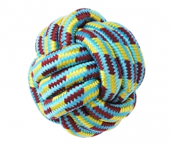 Грейфер N1 мяч веревочный плетеный для собак 9 см