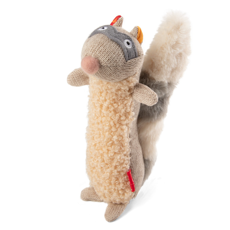 Игрушка GiGwi Енот с пищалкой для собак 1