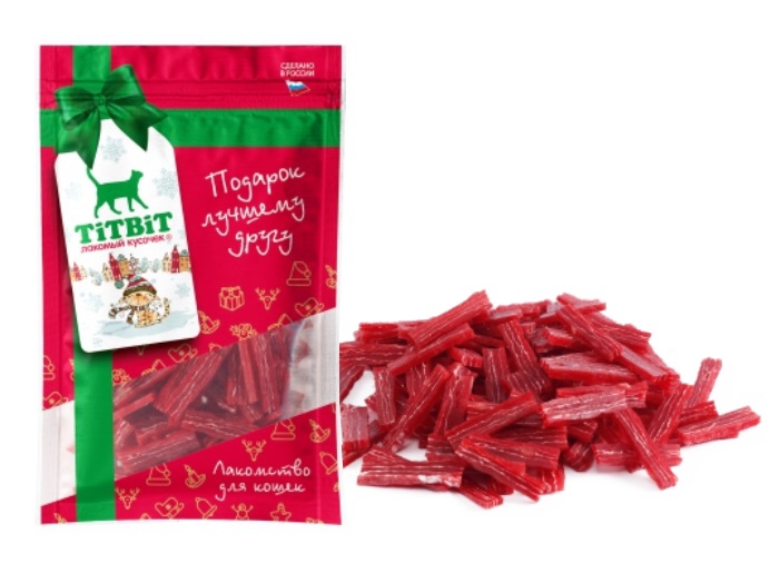 Лакомство TitBit НГ Мраморная нарезка для кошек 70 г