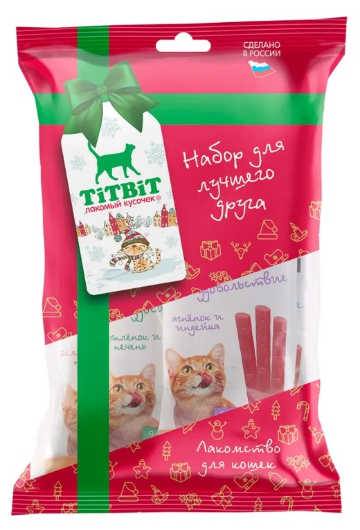 Лакомство Titbit НГ Колбаски Двойное удовольствие 4 вкуса для кошек