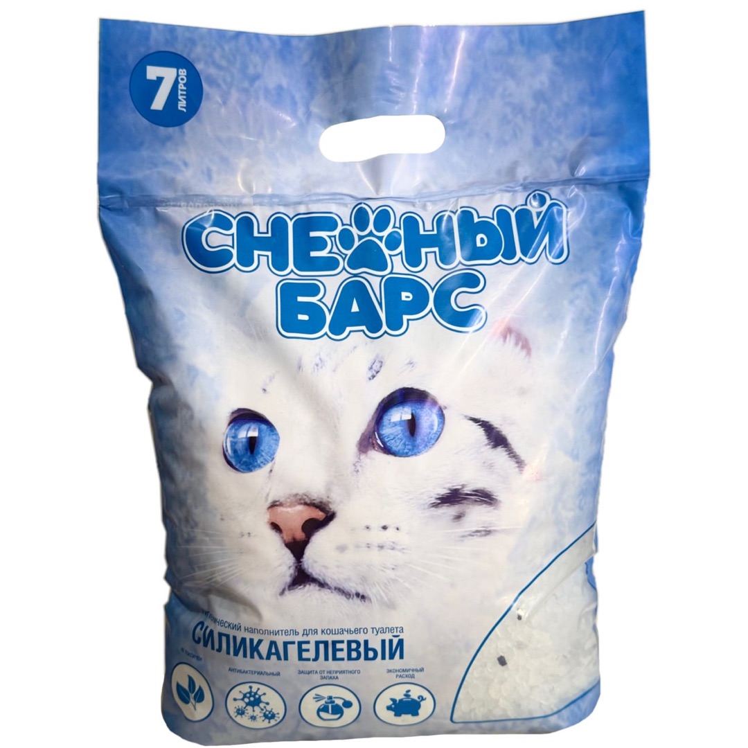Наполнитель Снежный Барс силикагель для кошек 7 л