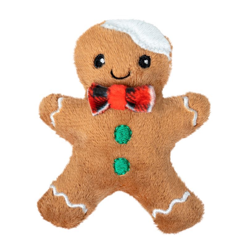 Игрушка GiGwi X-Mas TALES Пряничный человечек для кошек 9 см