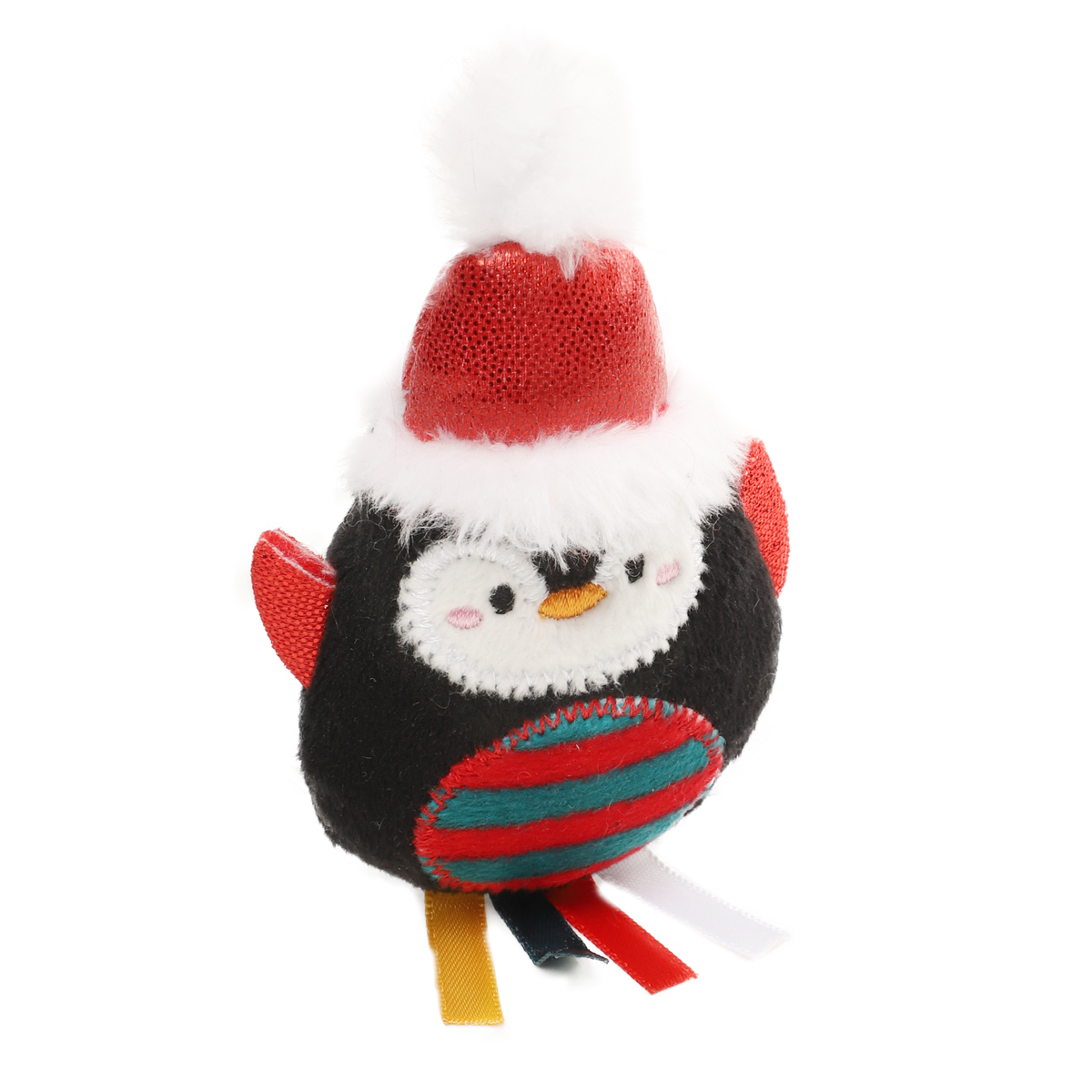 Игрушка GiGwi X-mas Tales Пингвин с ленточками мягкая для кошек