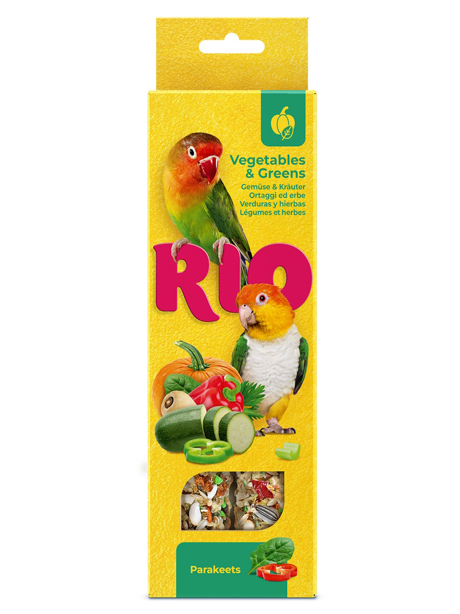 Лакомство Палочки Rio с овощами и зеленью для средних попугаев 2х75 г