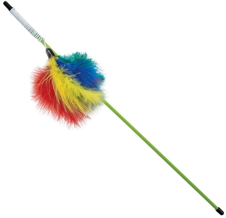 Дразнилка Triol Радужные перья для кошек 50 см 2