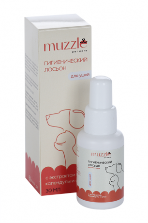 Лосьон Muzzle гигиенический для ушей для кошек и собак 30 мл